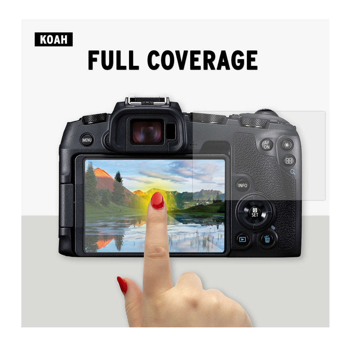 Koah LCD Ultra Armor Screen Protector for EOS RP, M6, M50, M100, SL2, SL3, G1 X III, G5, G7 and G9