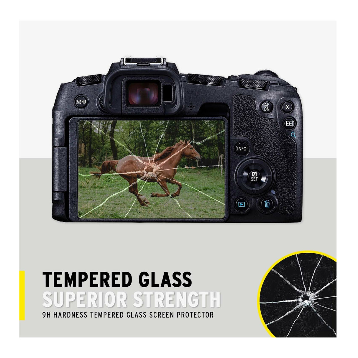 Koah LCD Ultra Armor Screen Protector for EOS RP, M6, M50, M100, SL2, SL3, G1 X III, G5, G7 and G9