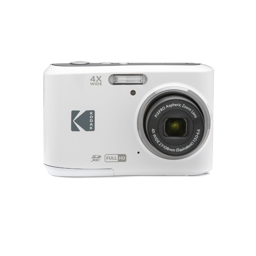 Kodak PIXPRO FZ45 Friendly Zoom Digital Camera (White) with Deluxe Accessory Bundle