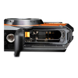 Ricoh WG-6 Digital Camera (Orange) with Extra Battery, 64 GB Memory Card, and Accessory Kit