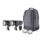 Westcott FJ400 Strobe 2-Light Backpack Kit and FJ-X3M Wireless Trigger with Backdrop Boards Bundle