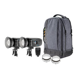 Westcott FJ400 Strobe 2-Light Backpack Kit with FJ-X3S Wireless Trigger with Backdrop Boards Bundle