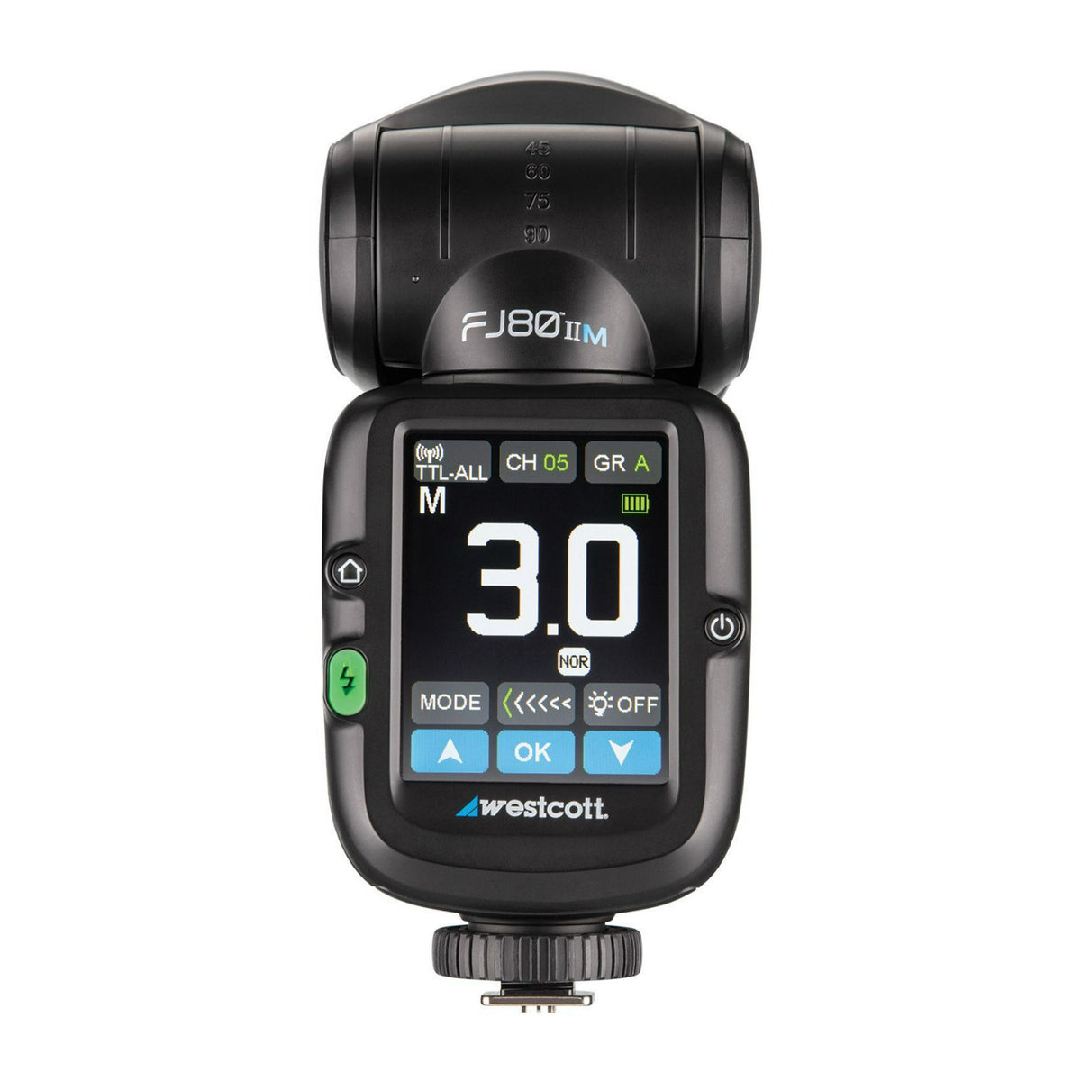 Westcott FJ80 II M Universal Touchscreen 80Ws Speedlight with Multi-Brand Mount with Battery Bundle
