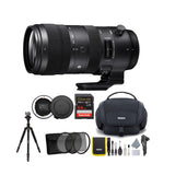 Sigma 70-200mm f/2.8 DG OS HSM Sport Lens for Nikon with USB Dock and 64GB SD Card Bundle