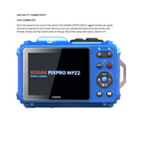 Kodak PIXPRO WPZ2 Rugged Waterproof 16MP Digital Camera with 4x Optical Zoom (Blue)