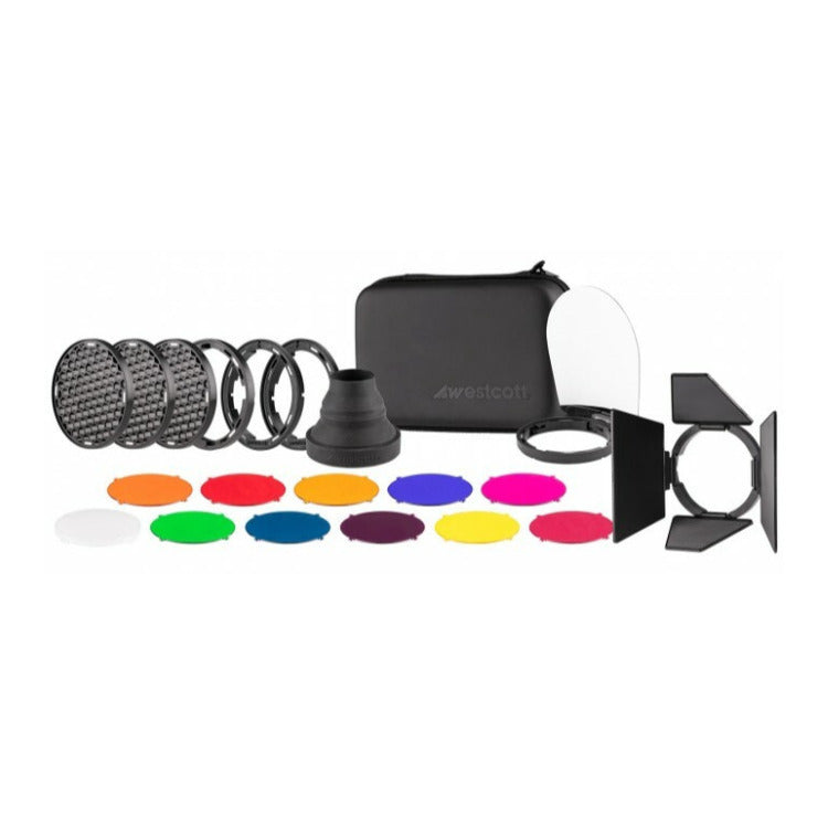 Westcott FJ80 II S Touchscreen 80Ws Speedlight with Sony Camera Mount with 7-Feet Umbrella Bundle