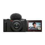 Sony ZV-1F Vlog Camera for Content Creators and Vloggers (Black) Bundle