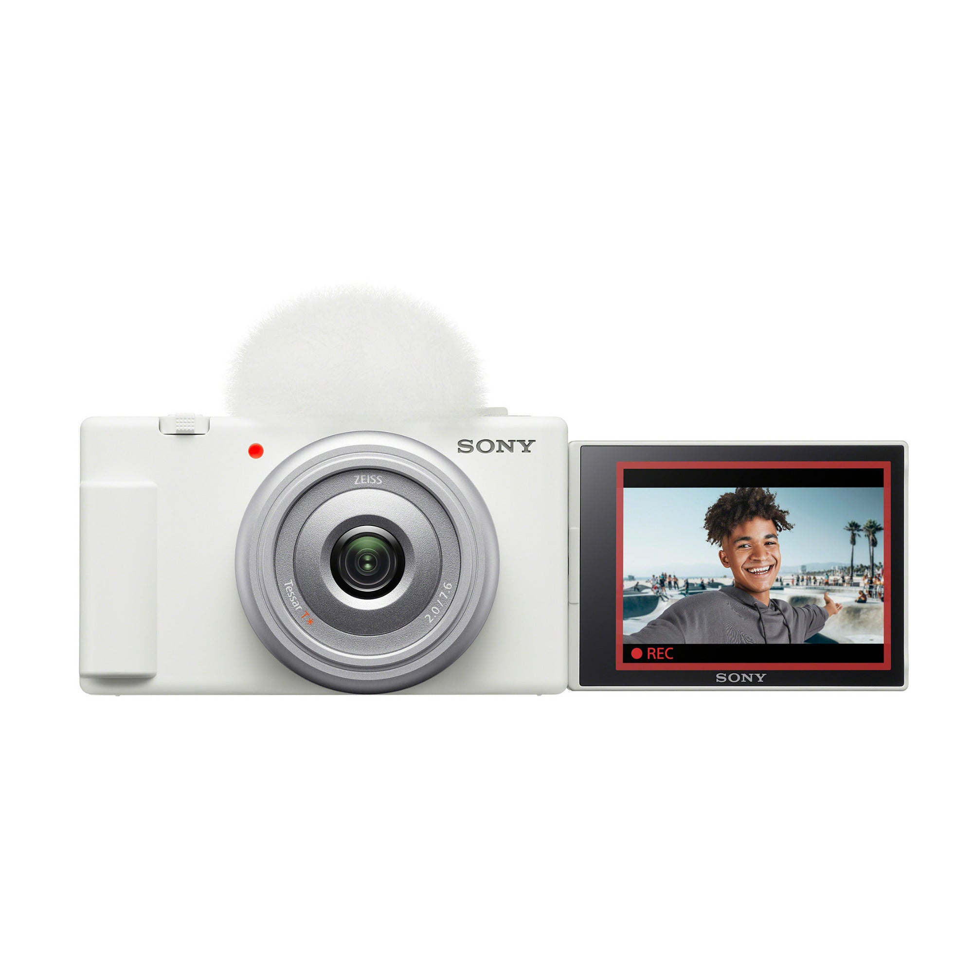 Sony ZV-1F Vlog Camera for Content Creators and Vloggers (White