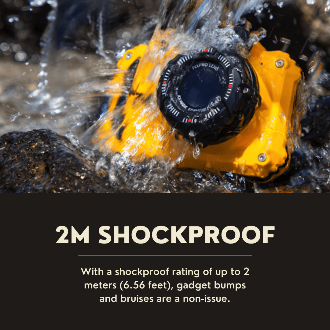 Kodak PIXPRO WPZ2 Rugged Waterproof 16MP Digital Camera with 4x Optical Zoom Bundle