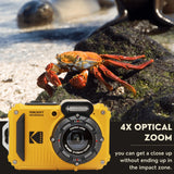 Kodak PIXPRO WPZ2 Rugged Waterproof 16MP Digital Camera with 4x Optical Zoom Bundle
