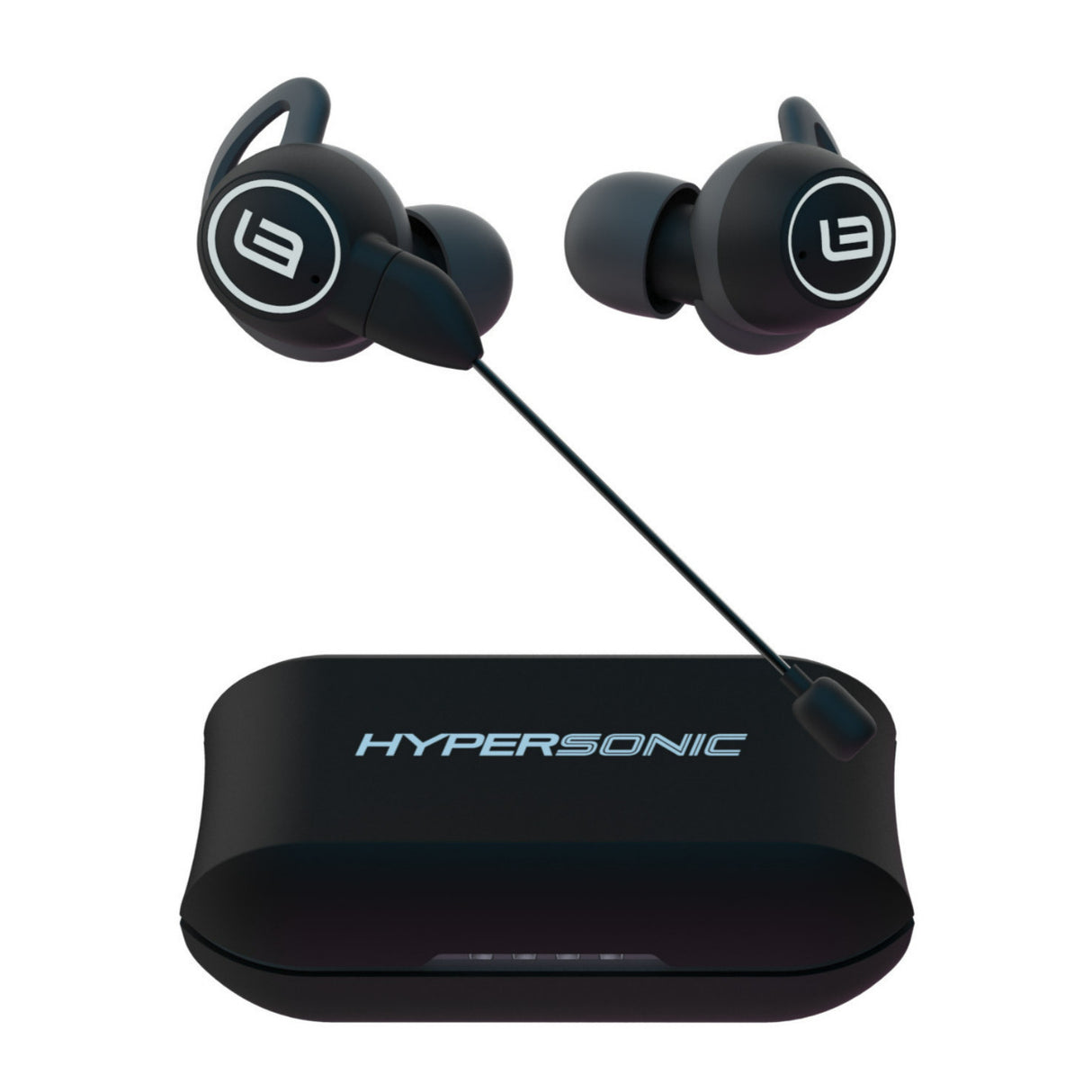 LinearFlux Hypersonic Game Bluetooth Gaming Earbuds with Detachable Gaming Boom Mic