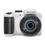 Kodak PIXPRO AZ255 Astro Zoom 16MP Digital Camera (White) with 64GB Memory Card and Accessory Bundle