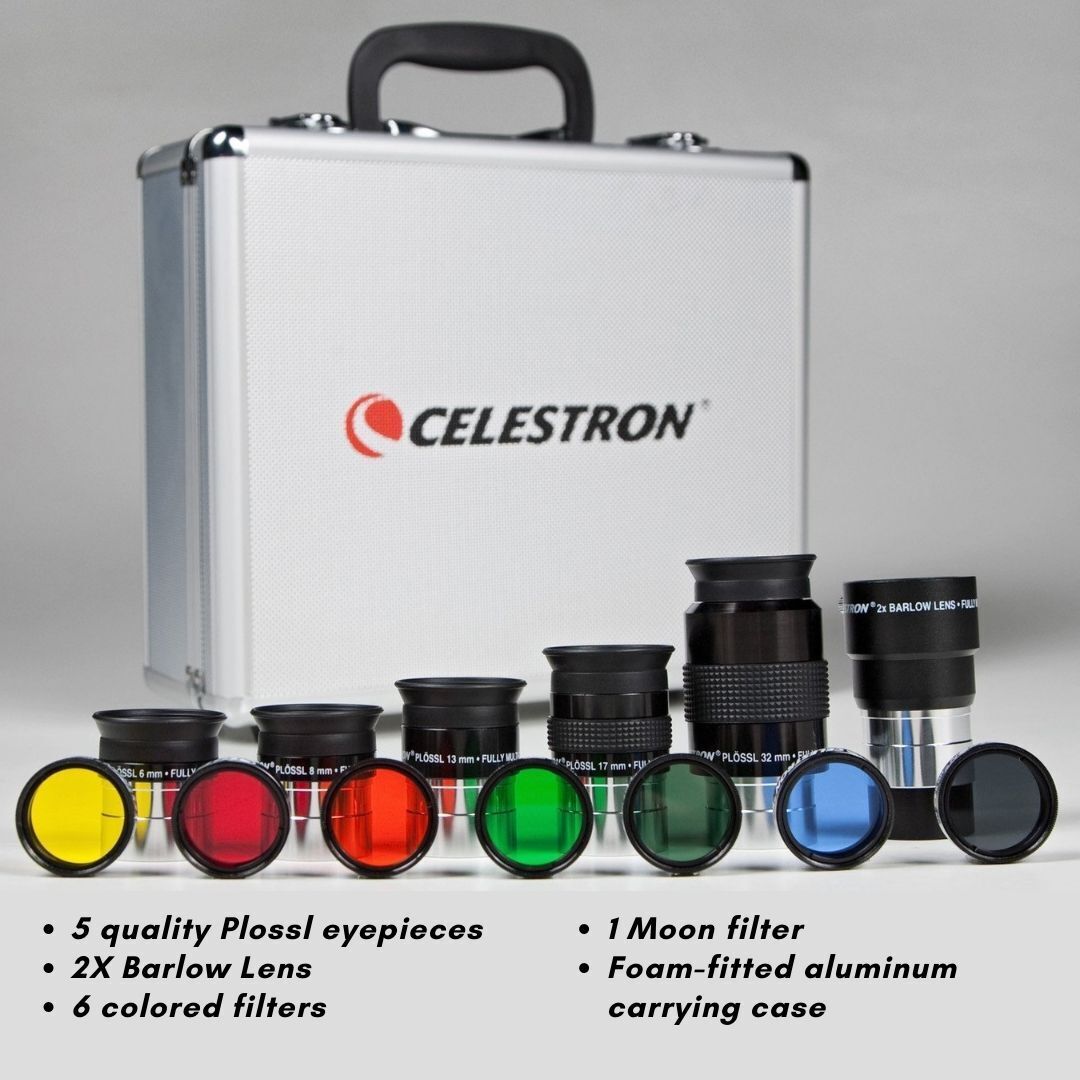 Celestron NexStar 8SE Schmidt-Cassegrain Computerized Telescope and Eyepiece Accessory Bundle