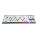 Logitech G915 TKL Tenkeyless Wireless RGB Mechanical Gaming Keyboard (White)