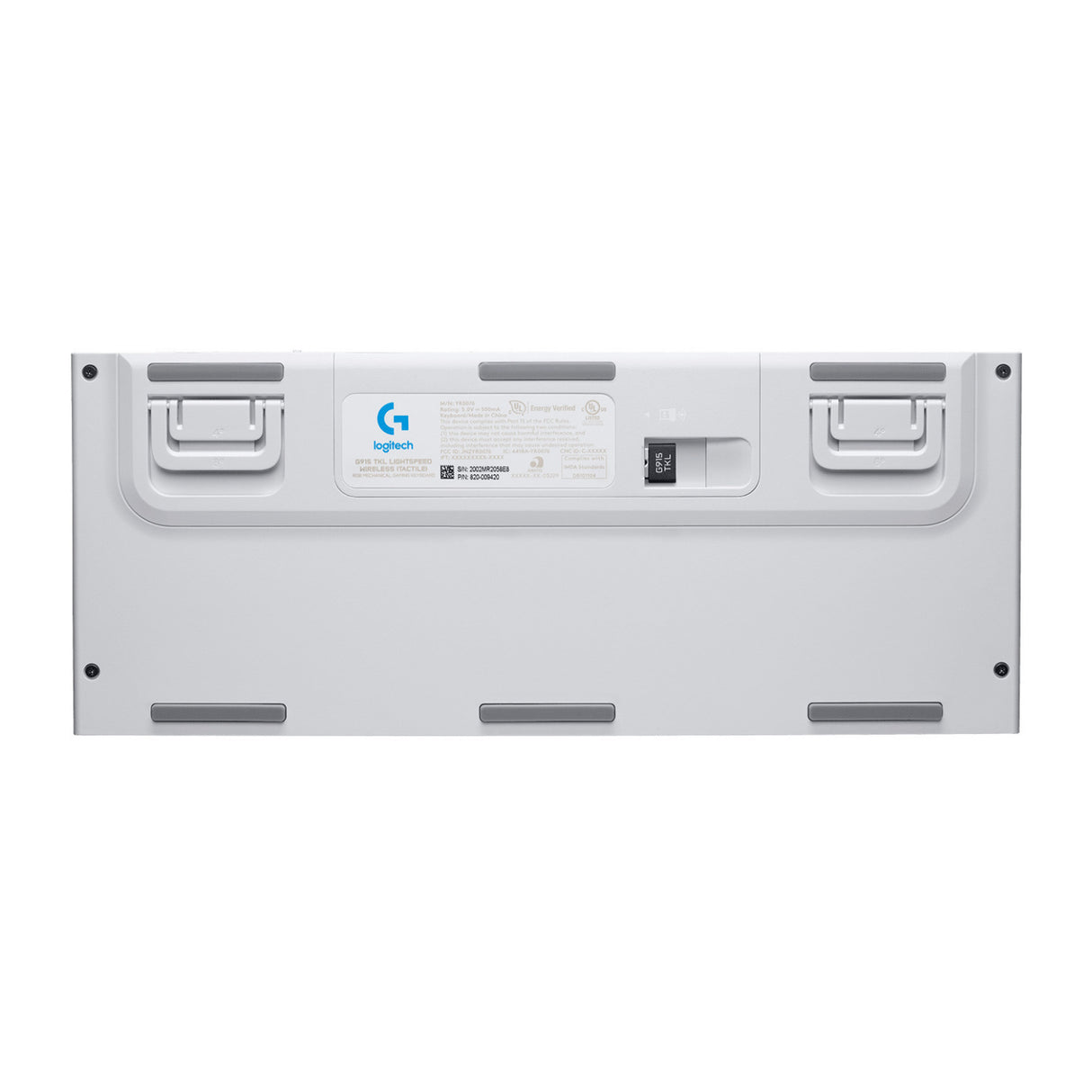 Logitech G915 TKL Tenkeyless Wireless RGB Mechanical Gaming Keyboard (White) (Open Box)