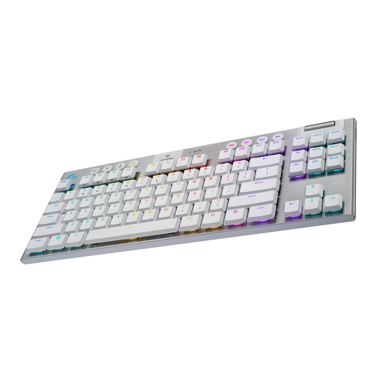 Logitech G915 TKL Tenkeyless Wireless RGB Mechanical Gaming Keyboard (White)