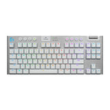 Logitech G915 TKL Tenkeyless Wireless RGB Mechanical Gaming Keyboard (White) (Open Box)