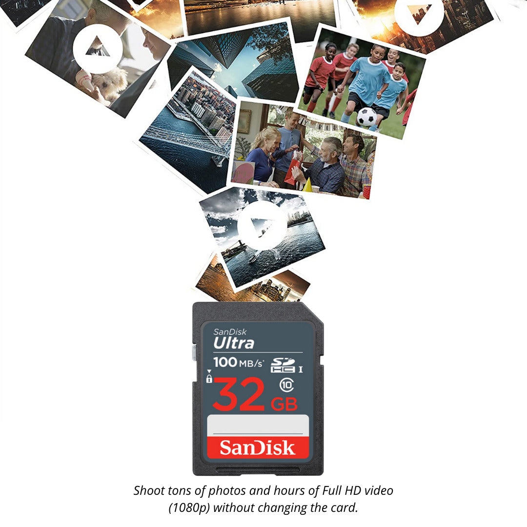 SanDisk 32GB Ultra SDHC UHS-I Memory Card (10-Pack) with USB Card Reader Bundle
