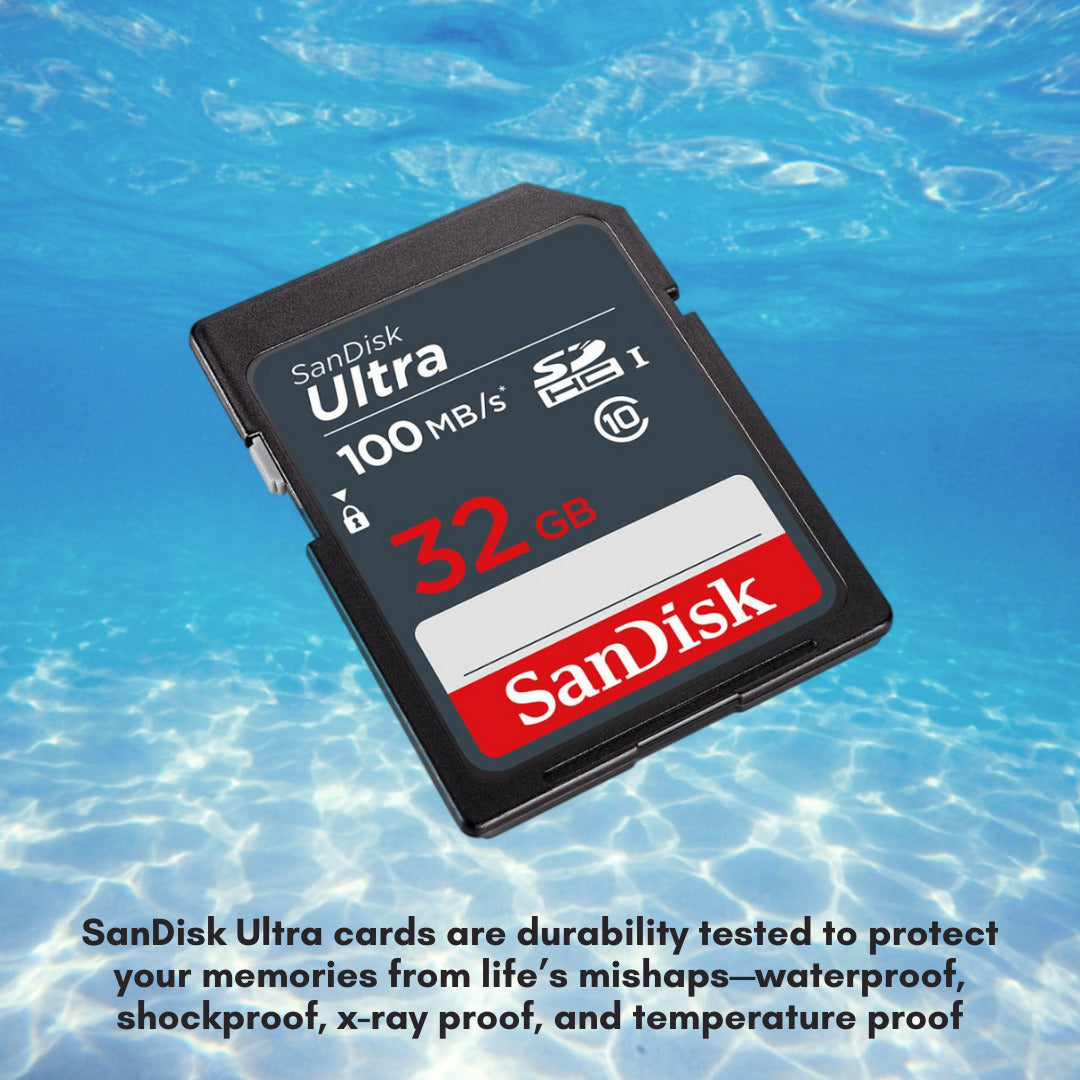 SanDisk 32GB Ultra SDHC UHS-I Memory Card (10-Pack) with USB Card Reader Bundle