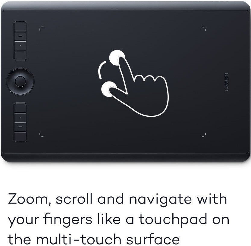 Wacom PTH860 Intuos Pro Creative Pen Tablet (Black, Large)