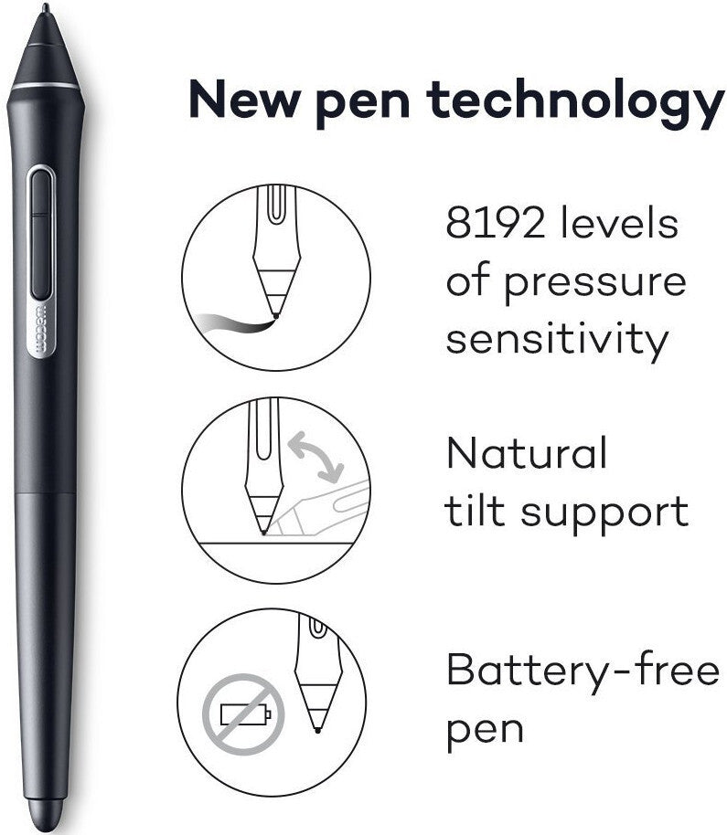 Wacom PTH860 Intuos Pro Creative Pen Tablet (Black, Large)