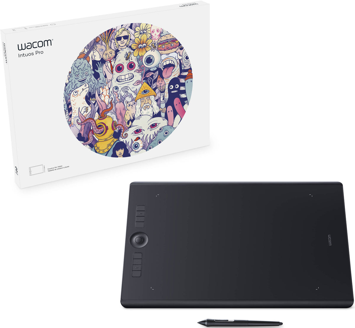 Wacom PTH860 Intuos Pro Creative Pen Tablet (Black, Large)