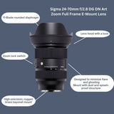 Sigma 24-70mm f/2.8 DG DN Lens for Sony E-Mount with Memory Bundle