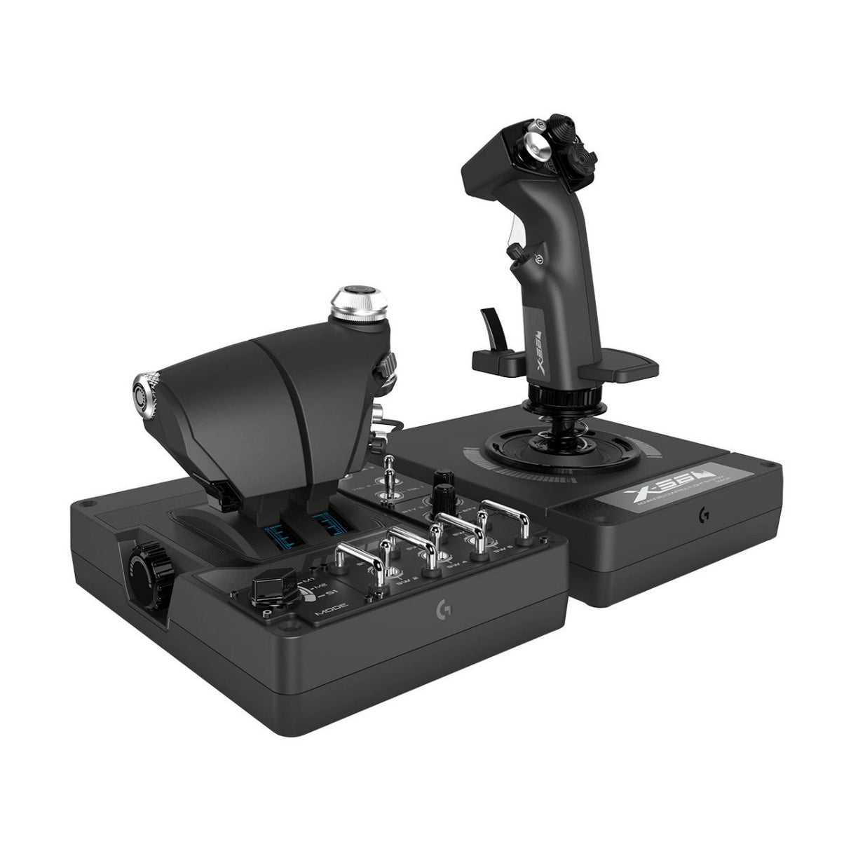 Logitech X56 H.O.T.A.S. RGB Throttle and Stick Flight Simulation Controller