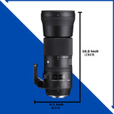 Sigma 150-600mm f/5-6.3 DG OS HSM Lens for Canon with USB Dock Bundle