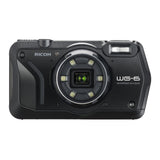 Ricoh WG-6 Digital Camera (Black) with 1 TB Portable Hard Drive, Gadget Bag with Accessory Kit