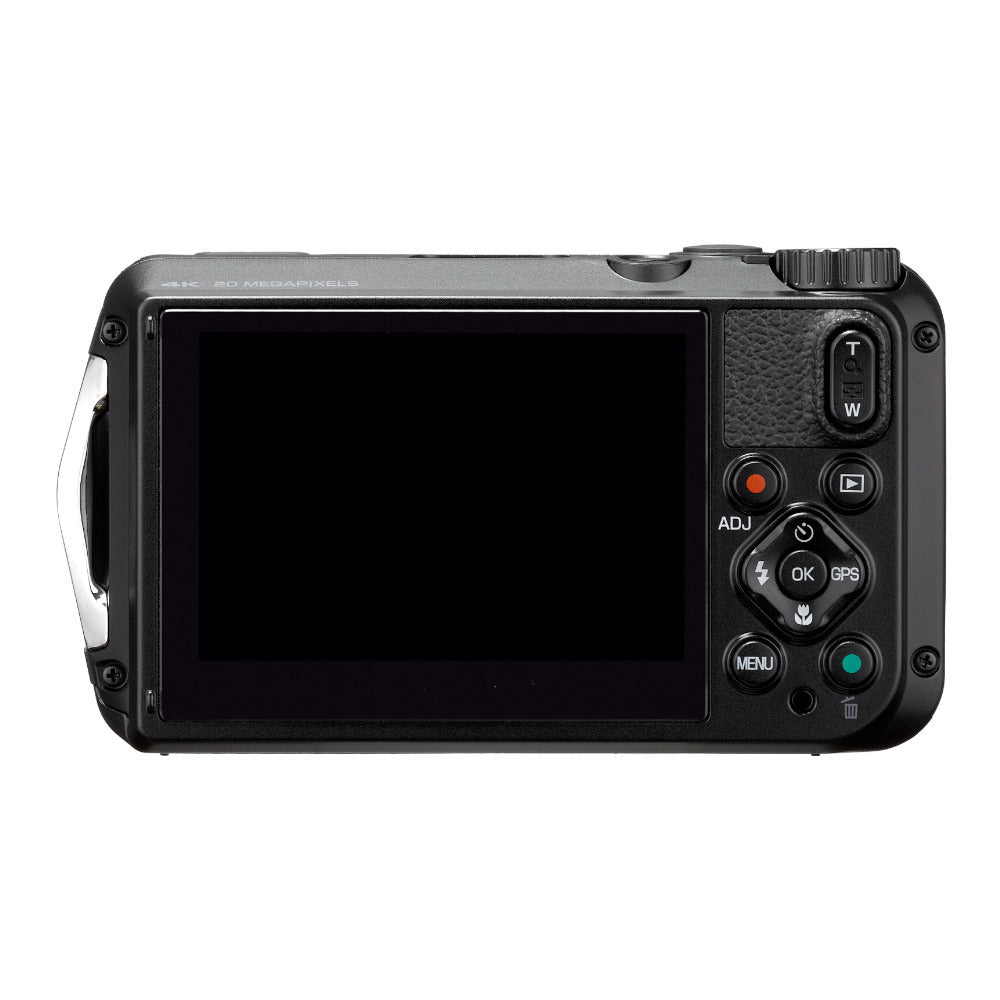 Ricoh WG-6 Digital Camera (Black) with 1 TB Portable Hard Drive, Gadget Bag with Accessory Kit