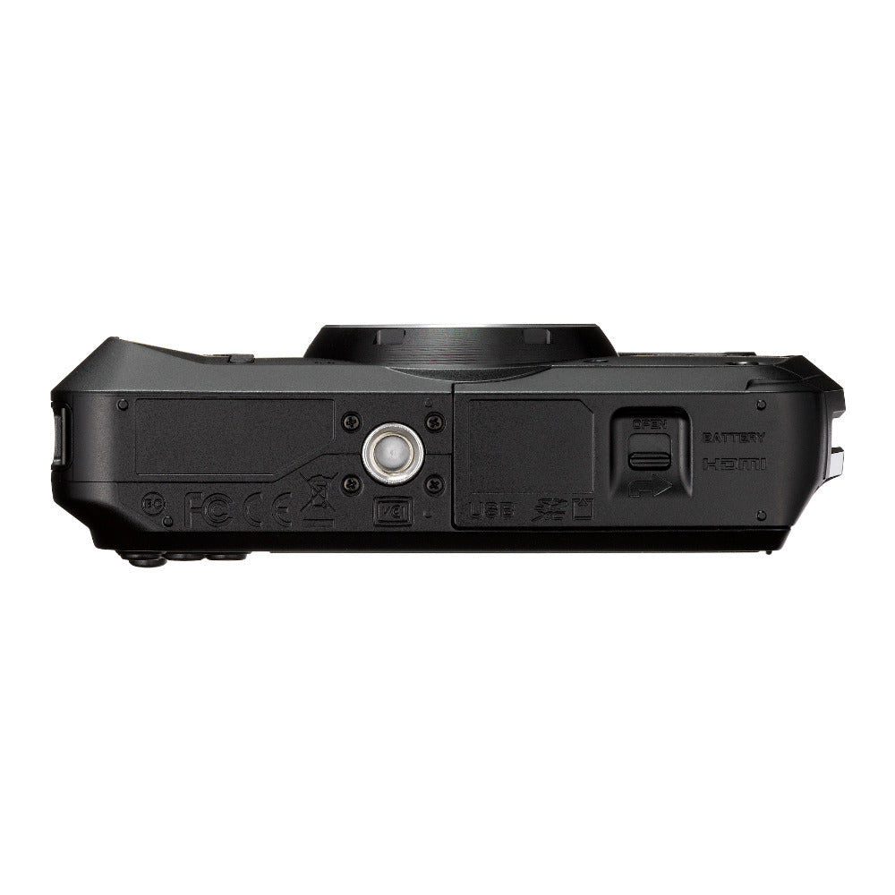 Ricoh WG-6 Digital Camera (Black) with 1 TB Portable Hard Drive, Gadget Bag with Accessory Kit