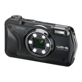 Ricoh WG-6 Digital Camera (Black) with 1 TB Portable Hard Drive, Gadget Bag with Accessory Kit