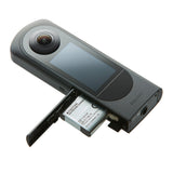 Ricoh THETA X 360-Degree Camera with 5 TB Portable Hard Drive, Gadget Bag with Accessory Kit