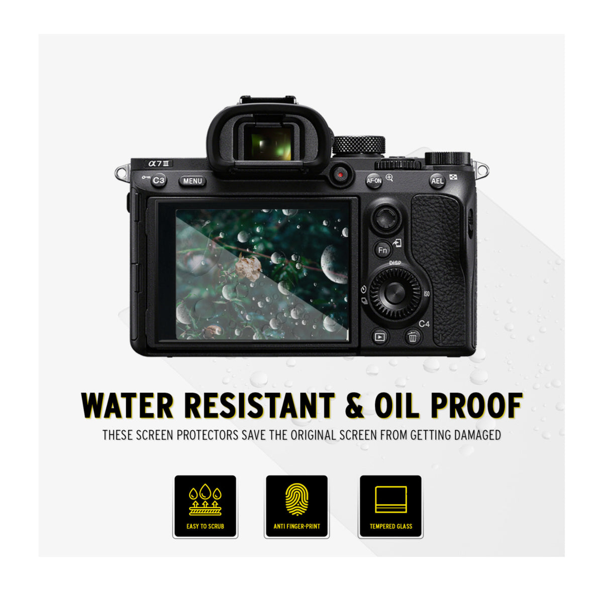 Koah LCD Ultra Armor Screen Protector for Sony a1, a7 II, a7 III, a7R IV and More