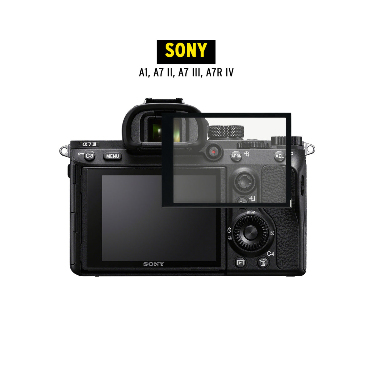 Koah LCD Ultra Armor Screen Protector for Sony a1, a7 II, a7 III, a7R IV and More