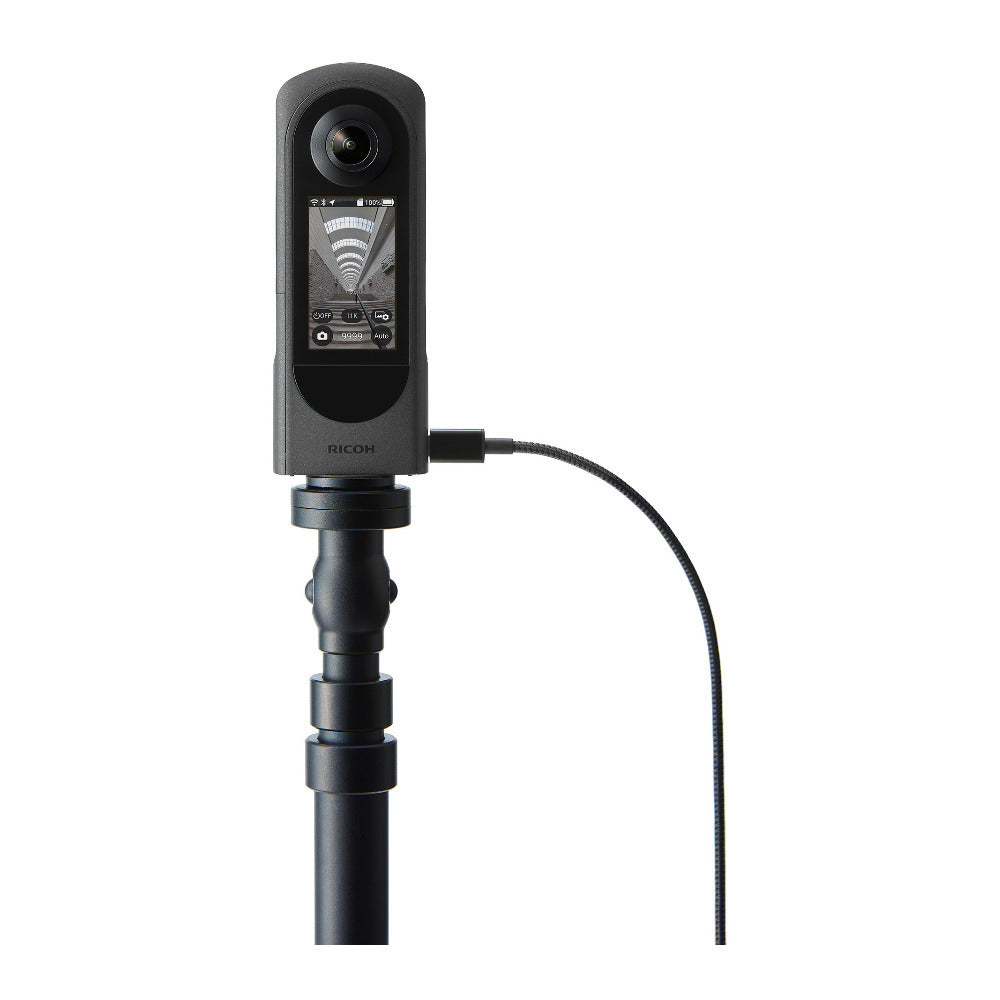 Ricoh THETA X 360-Degree Camera with 5 TB Portable Hard Drive, Gadget Bag with Accessory Kit