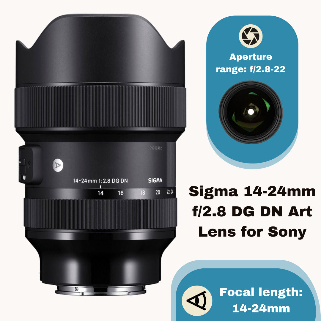 Sigma 14-24mm f/2.8 DG DN Art Lens for Sony E-Mount with 1TB Hard Drive and 64GB SD Card Bundle