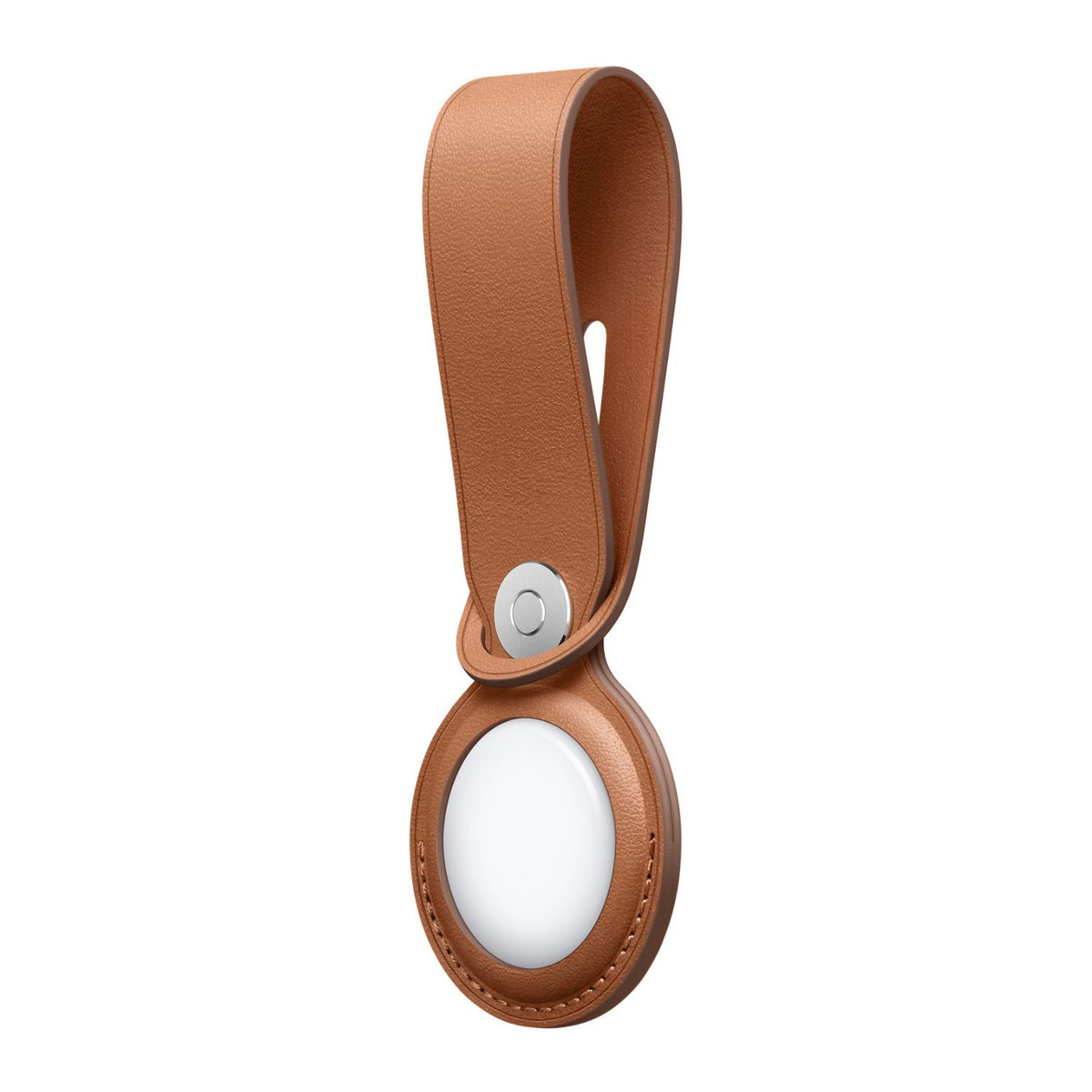 Apple Leather Loop for AirTag (Saddle Brown) (Open Box)