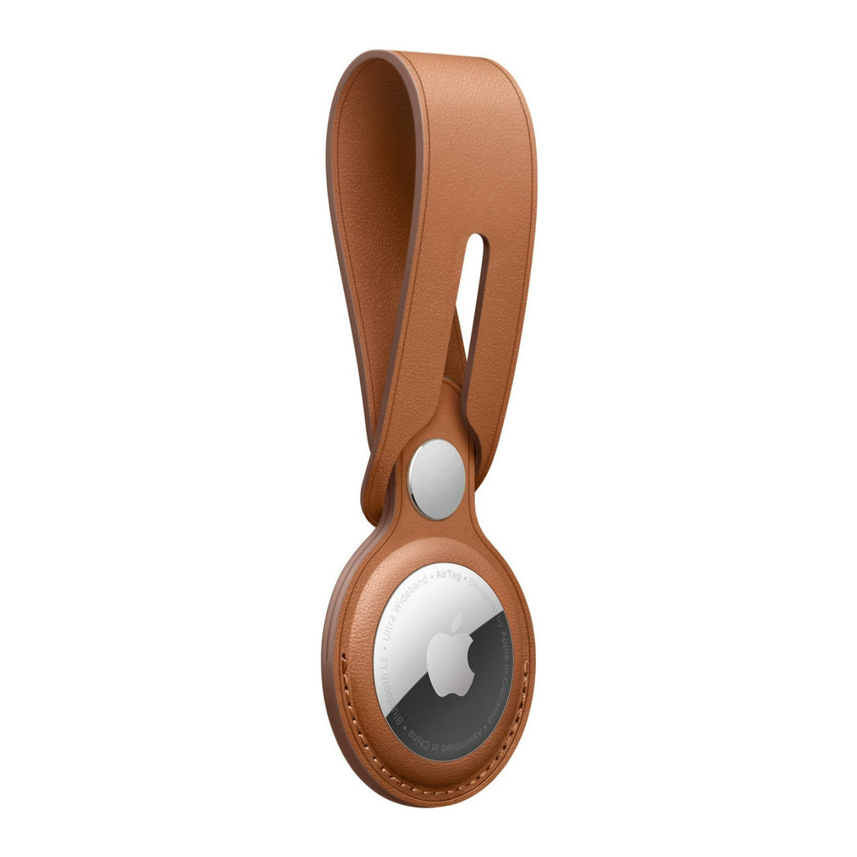 Apple Leather Loop for AirTag (Saddle Brown)