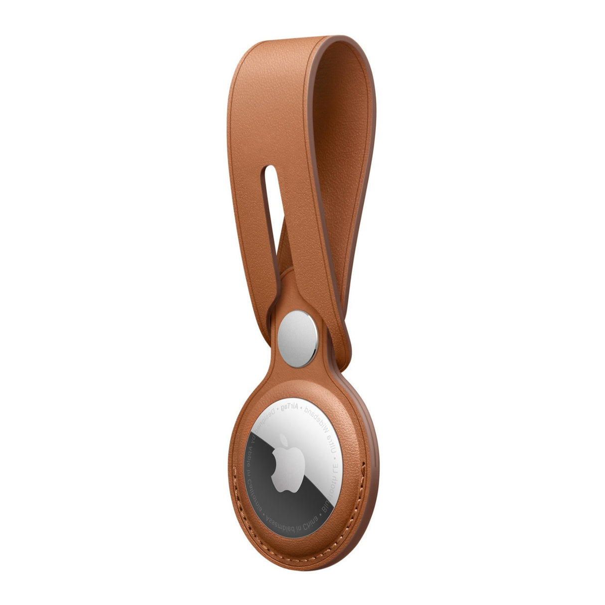 Apple Leather Loop for AirTag (Saddle Brown)