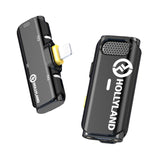 Hollyland Lark C1 Solo 2.4GHz Wireless Microphone System with Connector for iOS Devices (Black)