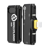 Hollyland Lark C1 Solo 2.4GHz Wireless Microphone System with Connector for iOS Devices (Black)