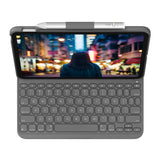 Logitech Slim Folio Keyboard Case for 10th Generation iPad (Oxford Gray)