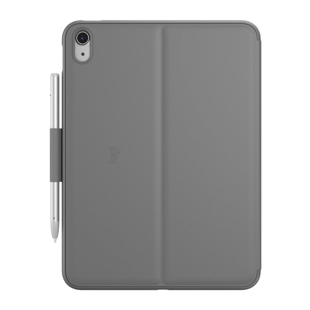 Logitech Slim Folio Keyboard Case for 10th Generation iPad (Oxford Gray)