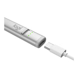 Logitech Crayon Digital Pencil for iPad 6-10 Generation with USB-C Port (Silver)