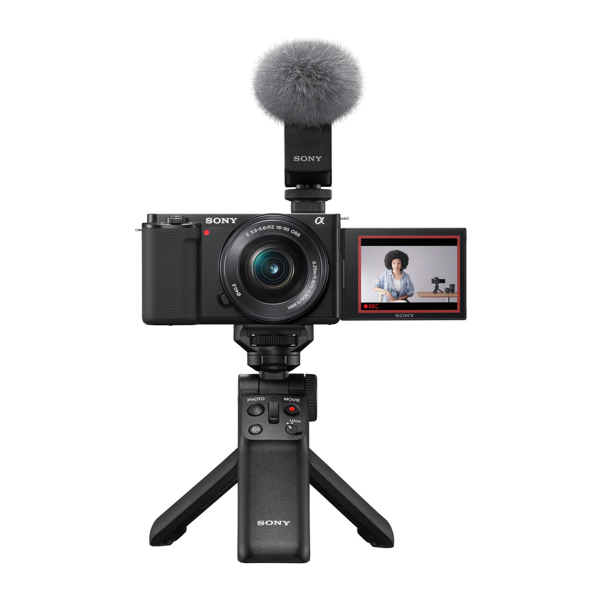 Sony Alpha ZV-E10 APS-C Mirrorless with 16-50mm Lens (Black) Bundle with Content Creator Kit