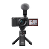 Sony Alpha ZV-E10 APS-C Mirrorless with 16-50mm Lens (Black) Bundle with Content Creator Kit