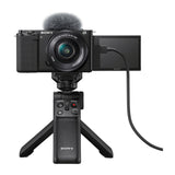 Sony Alpha ZV-E10 APS-C Mirrorless with 16-50mm Lens (Black) Bundle with Content Creator Kit
