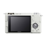 Sony Alpha ZV-E10 APS-C Mirrorless Vlog Camera (White) with 16-50mm Lens With Content Creator Kit
